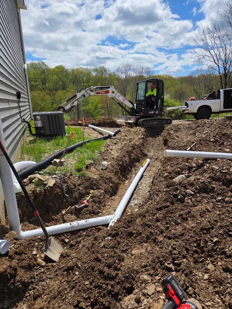 Completed excavation project by CP Clark LLC in Sussex County, NJ